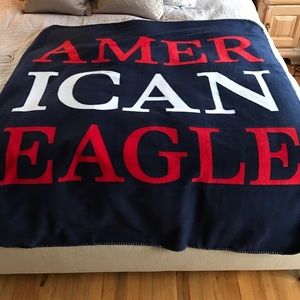 American Eagle Red White and Blue Blanket